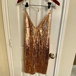 MAHINA Sequined Cocktail Dress
